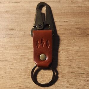 Portland Leather Short Keychain